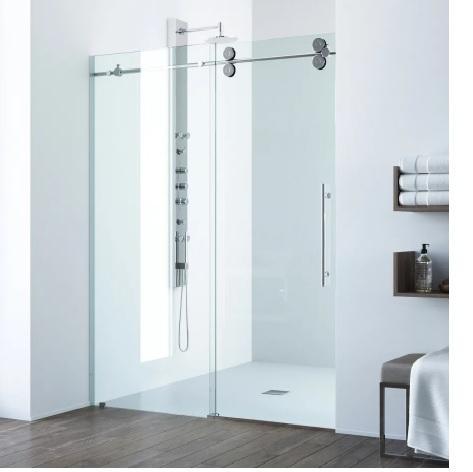 Vigo VG6041CHCL5274 Sliding Frameless Shower Door - MSRP $839