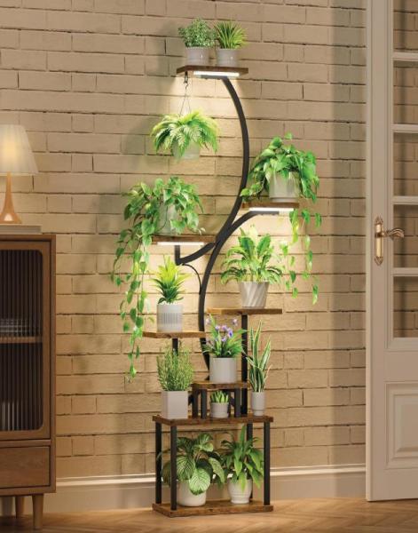 Lawn & Garden - AngleCraft Plant Stand Multi-Tier, YuAnWe 3-Tier Hanging Plant Stand - MSRP $3,867