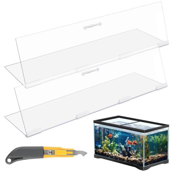 Sieral Aquarium Lids Polycarbonate Canopy 2 Pieces Set - MSRP $72