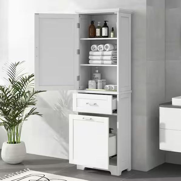Plumbing- FUNKOL Linen Cabinet, Glacier Bay, Croydex, ELLO&ALLO, HDC, Asurity, Hausvita, Master Flow -Est Retail $1,521