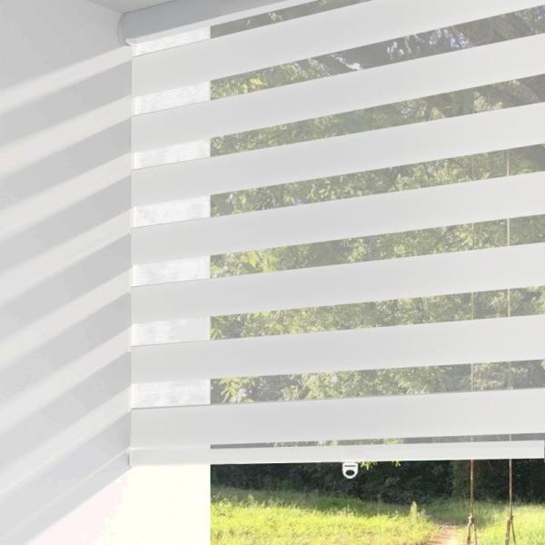 ShadesU Cordless Zebra Blinds Indoor Window Shades Modern - MSRP $73