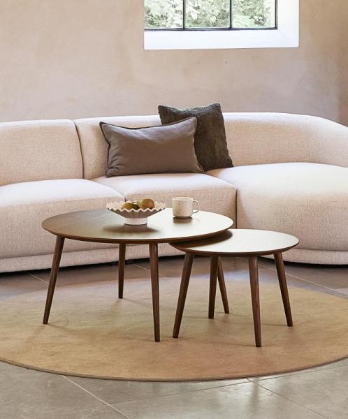 Bulk Lot, 20 Sets of Circular Nesting Side Tables, MSRP $10,720