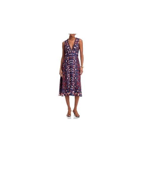 Apparel- Farm Rio Boho Floral Scarf Midi Dress, CeCe Dot Dress, FP Movement, SPANX, Marine Layer - Original MSRP $1,419