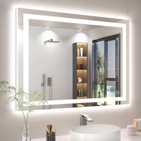 Home - Bathroom Mirror with Lights, SINWEEK 2 Inch Gel Memory Foam Mattress Topper - MSRP $1,208