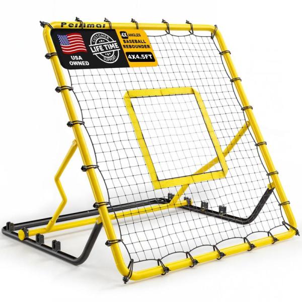 persimar 4ft x 4.5ft Steel Frame Baseball Rebounder Net - MSRP $76