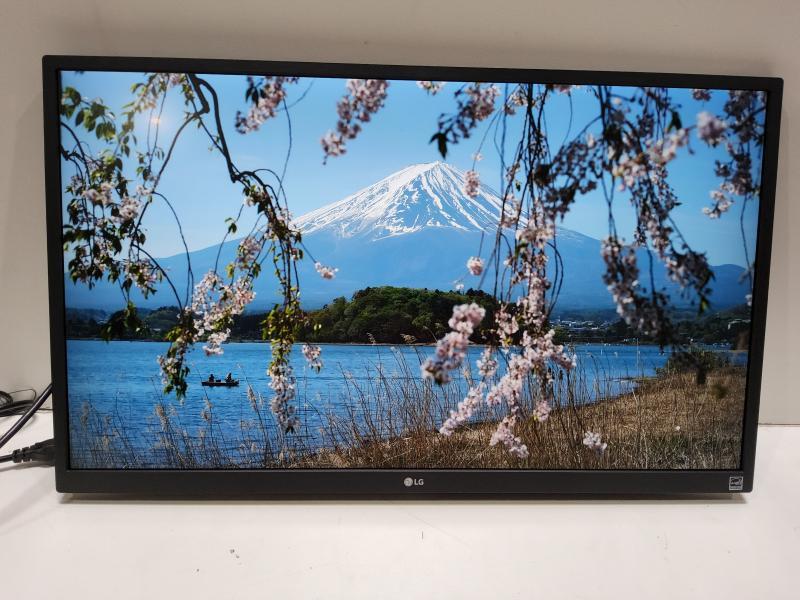 A Grade - LG 27" 4K IPS 60Hz AMD FreeSync Monitor, Height Adjustable, Black (27BL55U-B) - MSRP $399