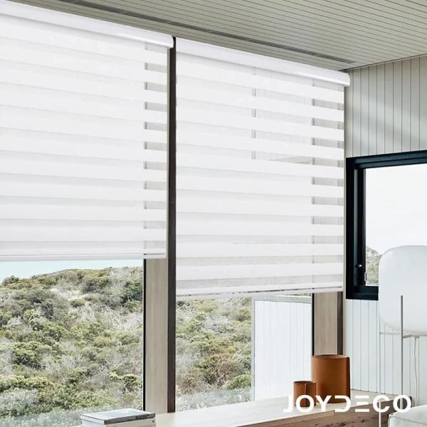 Joydeco Sheer Zebra Cordless Blinds for Indoor - MSRP $54