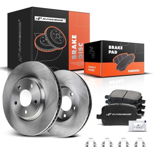 A-Premium 1165in (296mm) Front Vented Disc Brake Rotors - MSRP $99