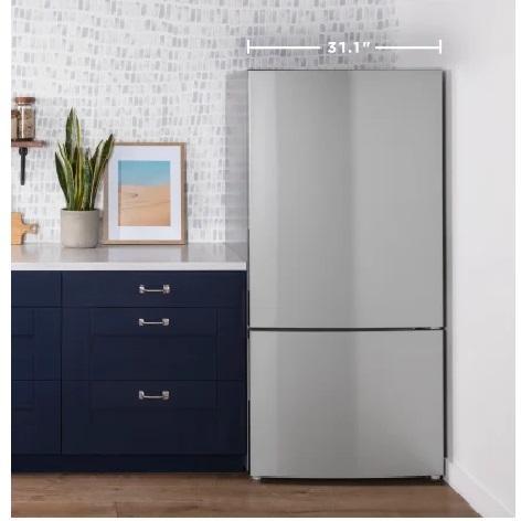 GE GBE17HYRFS Bottom-Freezer Refrigerator - MSRP $1,999