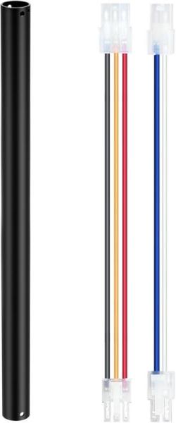 RETAIL READY - KAPOEFAN 36 Inch Ceiling Fan Extension Downrod & Wires - MSRP $40