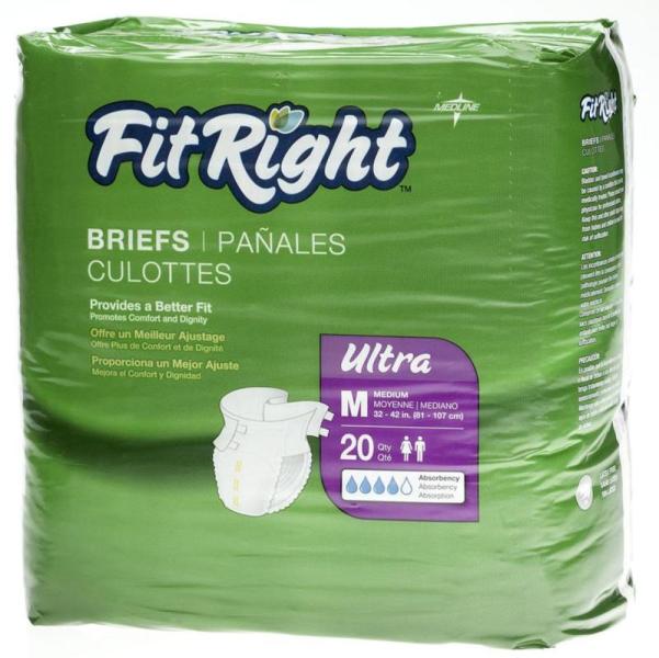FitRight Ultra BriefsMedium 80 EA CS - MSRP $82