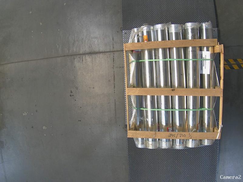 Pallet of Master Flow 7inx5ft Round Metal Duct Pipes - Est Retail $5,111