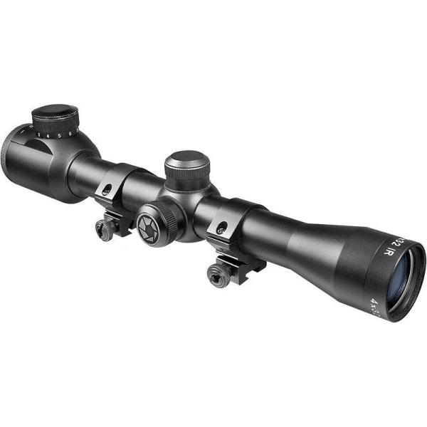 Sports - BARSKA 4x32 IR Plinker-22 Riflescope, Old Timer Replaceable Blade Knife - MSRP $10,112