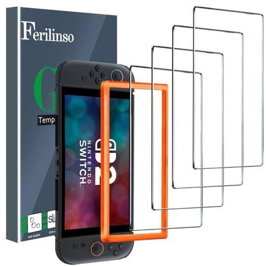 Video Games - Ferilinso Nintendo Switch Screen Protector, Cykoarmor Game Card Case, Fanpl Nintendo Case - MSRP $16,942