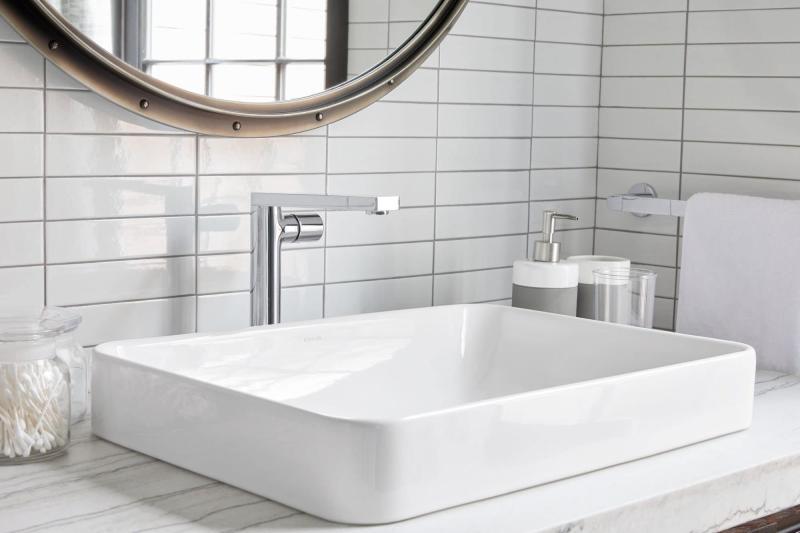 Kohler 5373-96 K-5373-96 Vox Rectangle Bathroom Sink Biscuit - MSRP $340