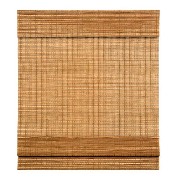 LazBlinds Cordless Bamboo Roman Shades, Light Filtering - MSRP $64