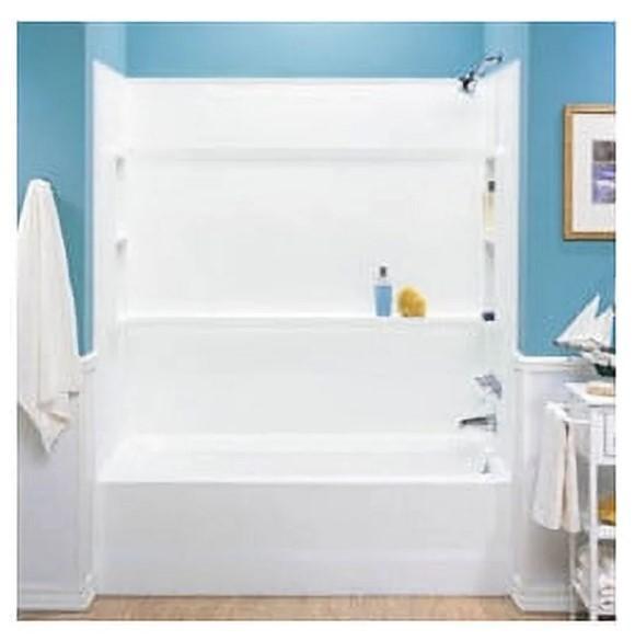 Kitchen & Bath - Swanstone BA-3060 59-1/2" Three Piece Alcove Shower Wall Kit - Est Retail $2,691 - 1 plt