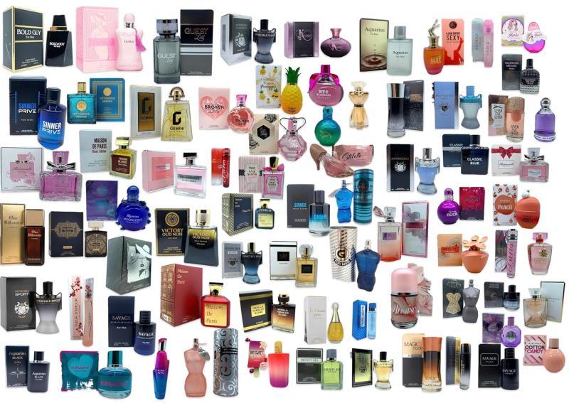 Bulk Lot of 250 Designer Impression Perfume Bottles 3.4 oz MSRP $5,786
