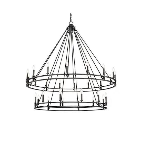 Fixtures - Z-Lite Dennison Chandelier, Infinity Shower Drain, Johnson Pocket Door - MSRP $12,521