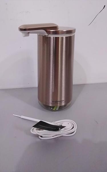simplehuman 10oz Refillable Touchless Foam Soap Dispenser, Rose Gold Steel - Est Retail $69