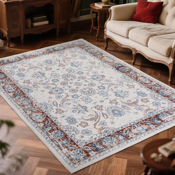 Furniture - Estmy Floral Area Rug, Zentavio Area Rugs, Alageo Coral Welcome Mat - MSRP $1,240