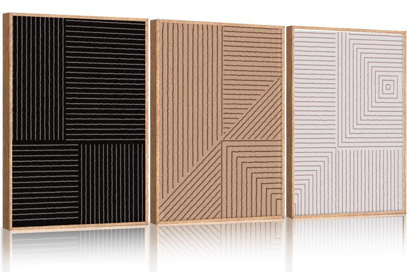 Home - Coastal Large Wall Clock, HLNIUC Large Black and White Neutral Wall Art - MSRP $2,186