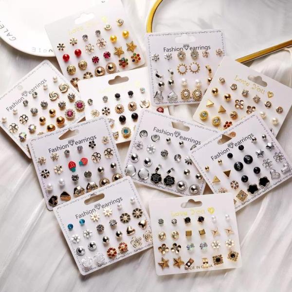 New Bulk Lot of 900 Dozen Mixed Fashion Earrings - MSRP $8,786