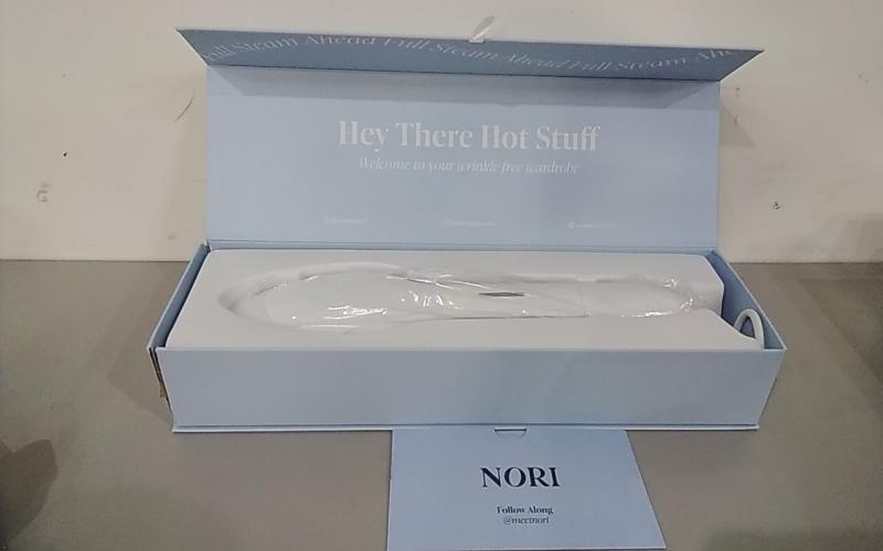 Nori Press Handheld Steam Iron, White - Est Retail $118