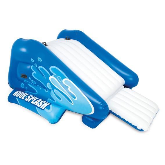 Intex Kool Splash Inflatable Water Slide, Nuzzie Knit Weighted Blanket, Shumaru Teak Cutting Board - MSRP $2,089
