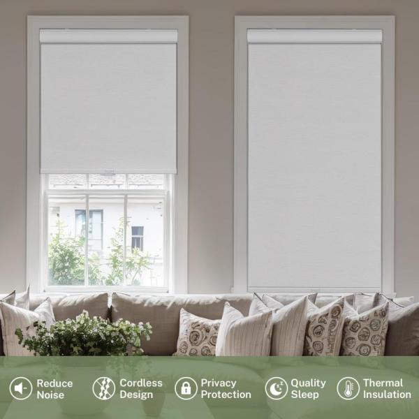 MiLin Blackout Roller Shades, Cordless - MSRP $33