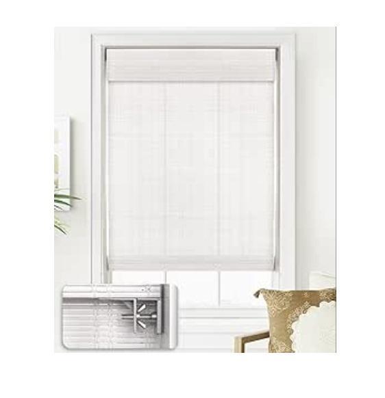 LazBlinds Cordless Roman Shades, No Tools No Drill - MSRP $43