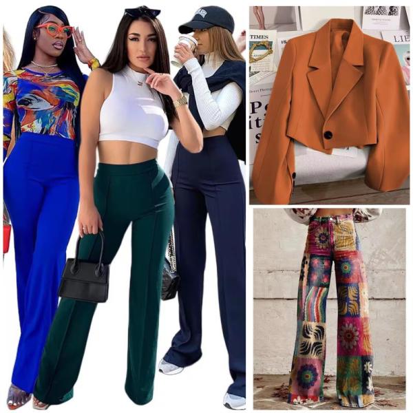 40 Pcs - Winter/Fall Mixed Clothing Lot for Women - Trendy Styles