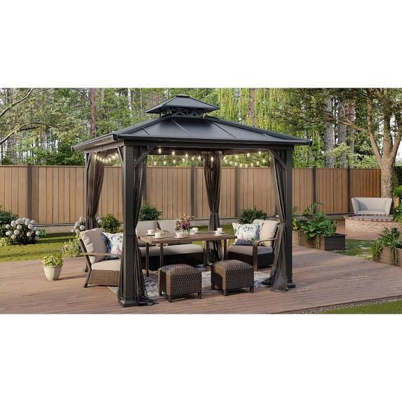 Allen & Roth Gazebo, Kobalt Angle Grinder, Kinsley LED Vanity Light - MSRP $3,043