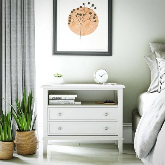 Furniture - Franklin Nightstand with Drawer, Round End Tables Set of 2, Parsons Coffee Table - MSRP $1,320