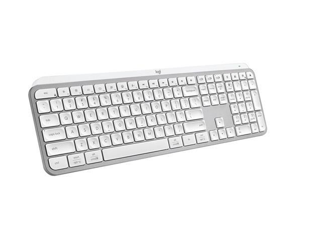 A Grade - Logitech MX Keys S Wireless Keyboard, Pale Gray (NO DONGLE) - MSRP $109