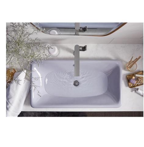 Kohler K-20212-0 30" Cast Iron Drop-In or Undermount Bathroom Sink - MSRP $599