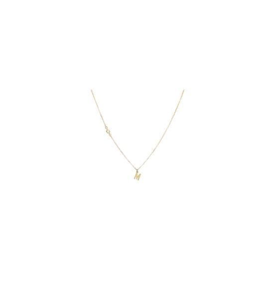 Jewelry - Panacea Initial 'M' Gold Pendant Necklace, Five-Strand Gold Choker, Chain Link Necklace - Original MSRP $788