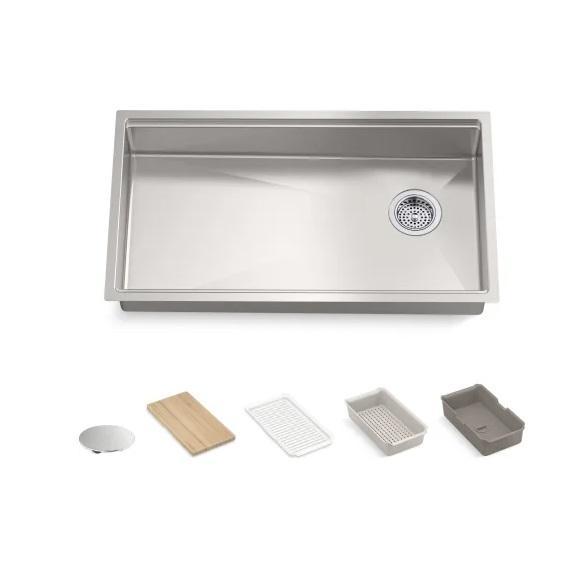 Kohler K-33663-PC-NA Kitchen Sink - MSRP $974