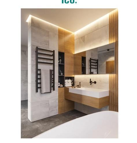 ICO Bath K4035W Stainless Steel Towel Warmer - MSRP $810