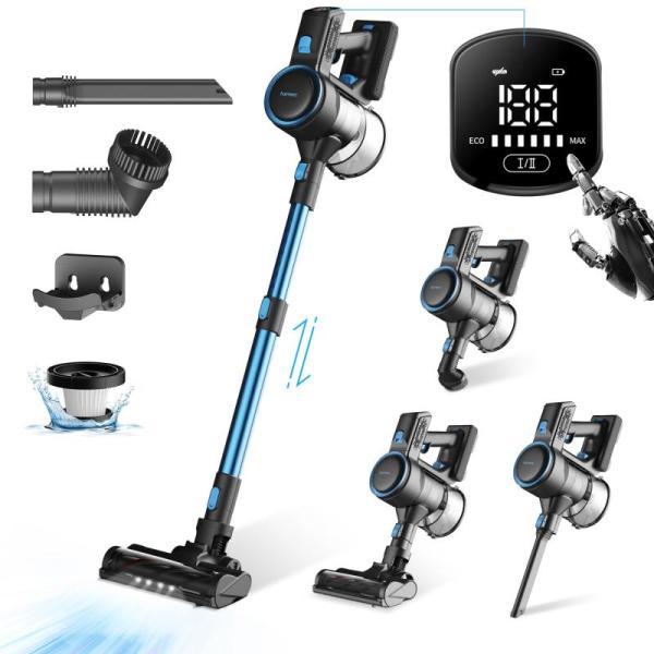 Home - HAIMEEC Cordless Vacuum Cleaner, Airwill Linen Look Textured Blackout Curtain - MSRP $1,479