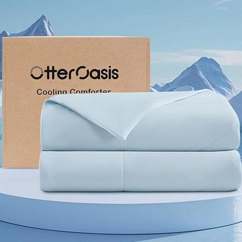 Home - OtterOasis Cooling Comforter, Healing Web Canvas Print, Misty Forest Canvas Wall Art - MSRP $18,967
