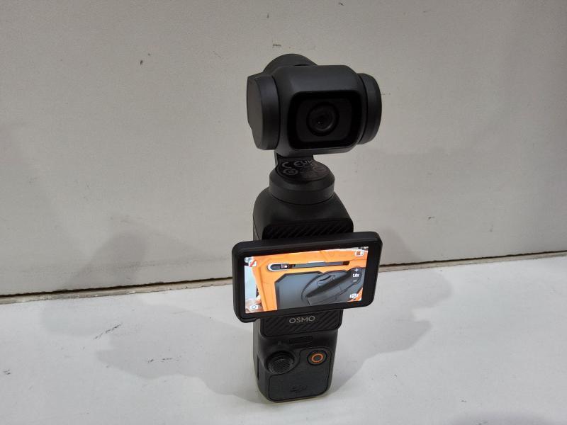 DJI Pocket 3 3-Axis Stabilized 4K Handheld Camera with Rotatable Touchscreen, Black - MSRP $889