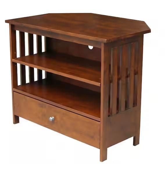 Home Decor - International Concepts Mission 36in Wood Corner TV Stand, Prepac, MODWAY, SKYSHALO - Est Retail $1,317