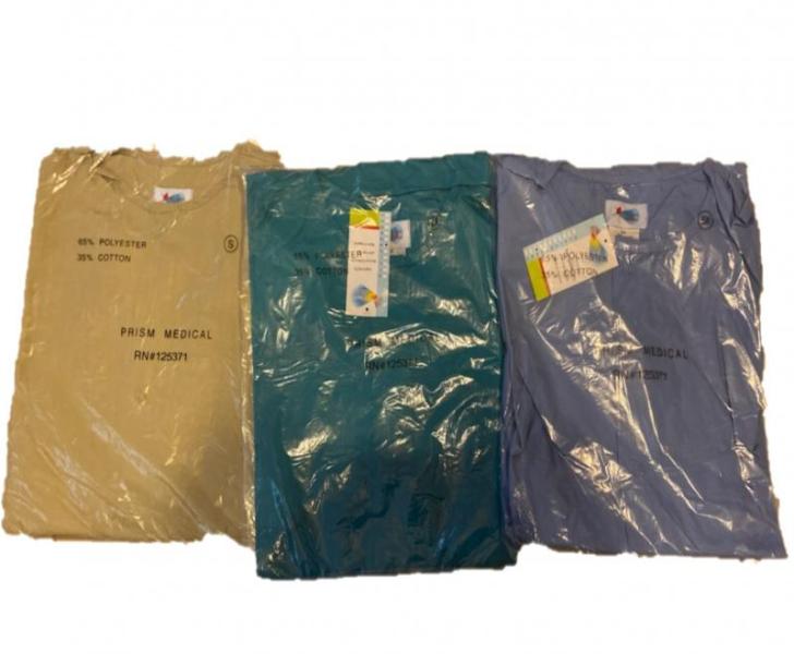 20 Assorted Medical Scrubs Snap Front Jackets