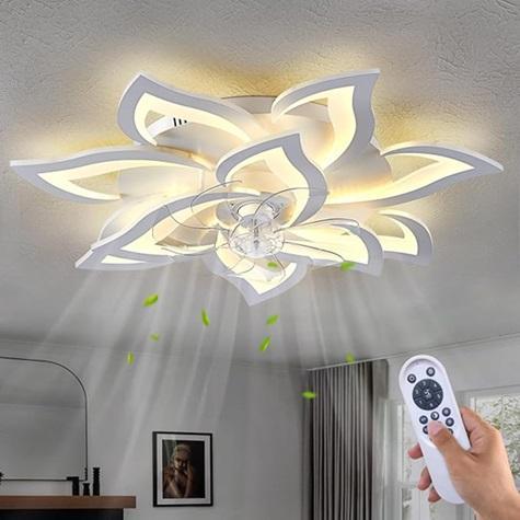Home Improvement - Dalouguan 32" White Ceiling Fan, LazBlinds No Drill Cordless Zebra Blinds - MSRP $2,086