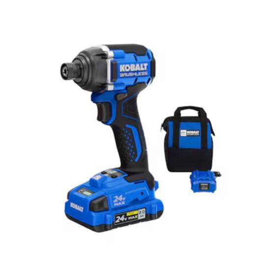 Kobalt Impact Driver Kit, Quoizel Amsted Wall Light, DeWalt Framers Leather Tool Belt - MSRP $3,108