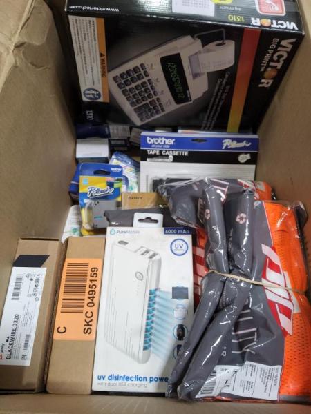 Epson Perfect V600 Photo Scanner, Brother P-Touch Laminated Label Tape, Victor 1310 Printing Calculator - MSRP $1,795