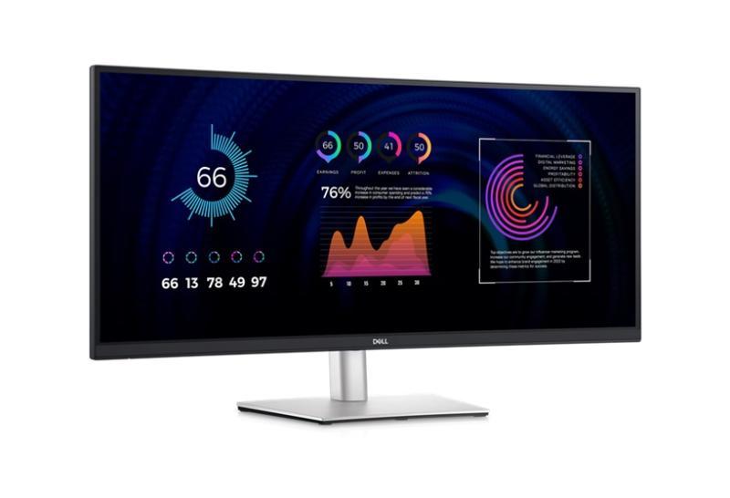 Monitors - DELL P3424WE 34" CURVED LED USB-C HUB MONITOR, HP Z24U 24" LED MONITOR G3 - MSRP $674