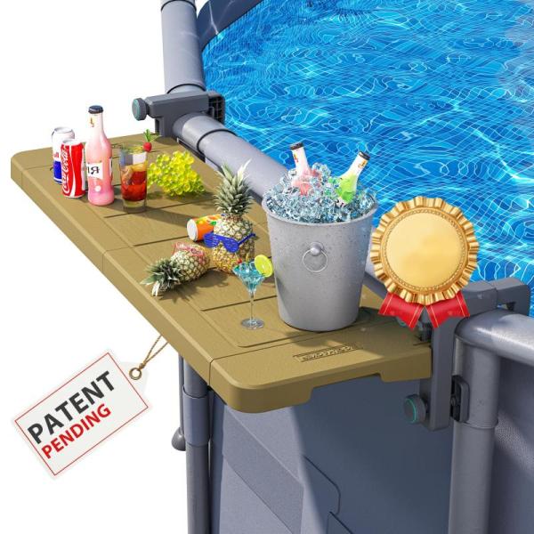 Furniture - POOLHACKER Poolside Bar, Couch Arm Tray, zebricolo 2-Pack Extra Large Hanging Shoe Organizer - MSRP $3,254