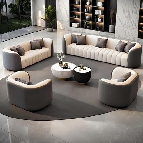 TRUCKLOAD - Furniture - Minimalist Faux Leather Sectional, Liz Sofa, Freddie Sofa, Parisian Cabinet - MSRP $49,037